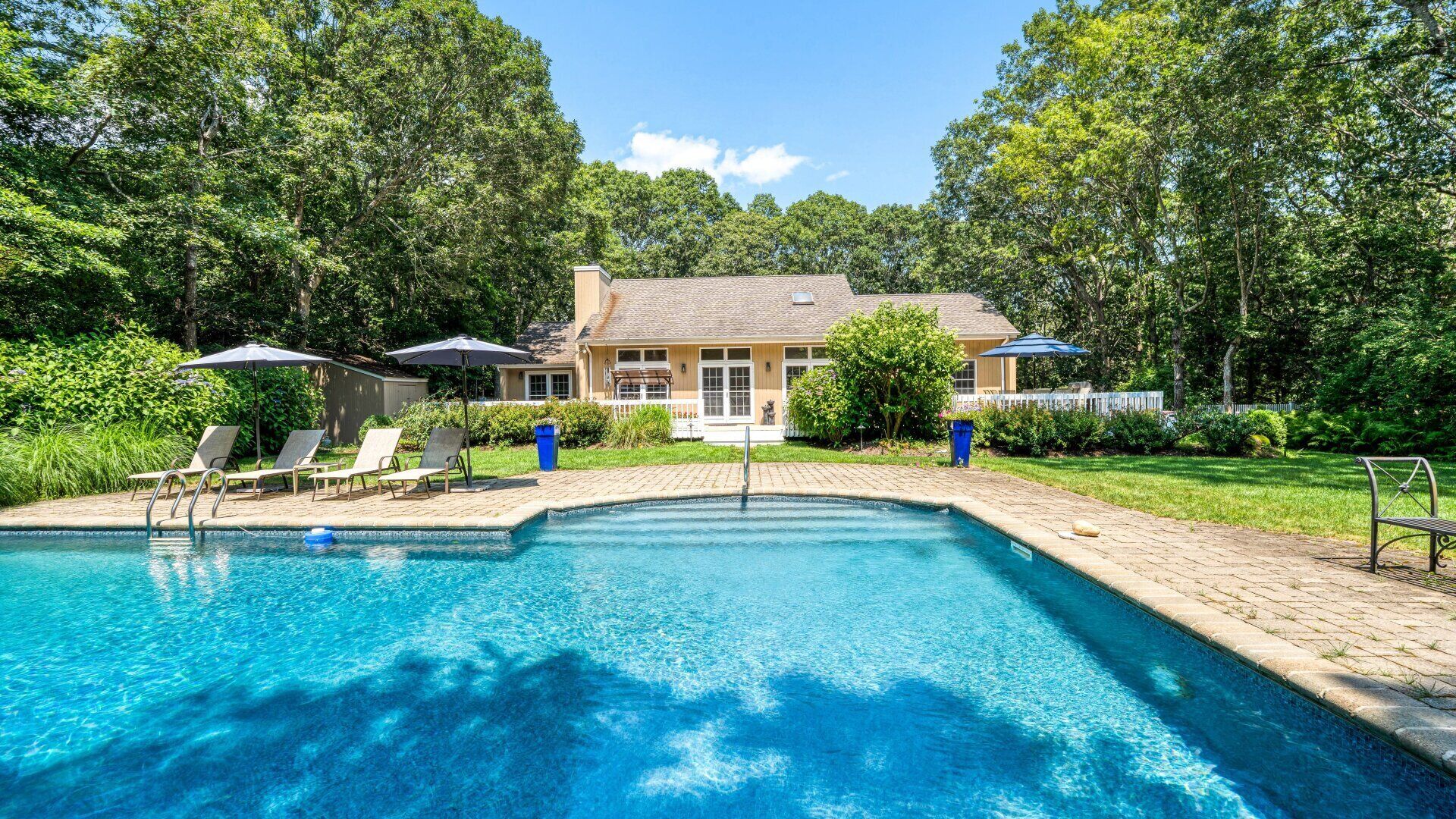 A heated pool
