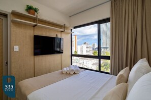 1 bedroom, iron/ironing board, Internet, bed sheets