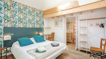 2 habitaciones, tabla de planchar con plancha, wifi y ropa de cama