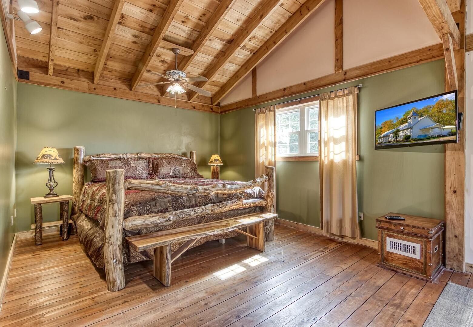 Room, Multiple Beds, Patio, Pool View (Campfire Lodge) | 4 bedrooms, free WiFi