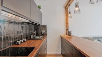 Réfrigérateur, micro-ondes, four, cafetière/bouilloire