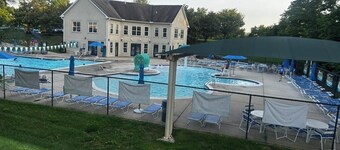 Resort studio apartment with private hot tub, fire pit, gym, and access to pool.