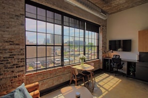 TV, offices - Chic Ultramodern Studio Loft w/ Designer Features (St. Louis)