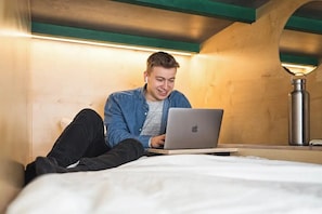 Free WiFi, bed sheets