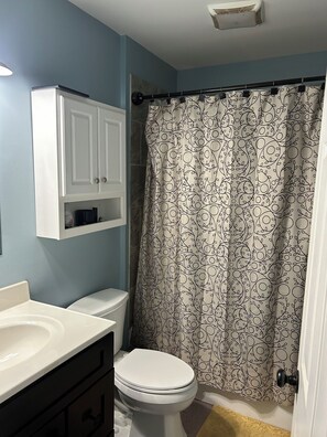 Shower, hair dryer, towels, toilet paper - Beat the winter time blues with a mountain escape with a 3-bed house in Etowah. (Etowah)