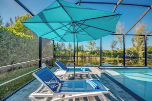 A heated pool