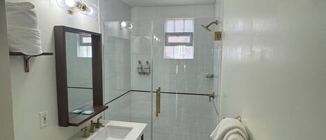 Towels, soap, toilet paper