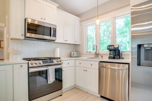 Fridge, microwave, oven, dishwasher - Walk to Beaches: Pet-Friendly Cape Cod Home! (South Yarmouth)