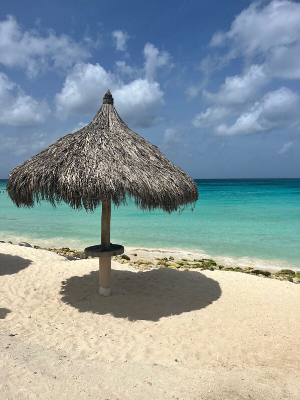 Aan het strand