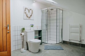 Shower, hair dryer