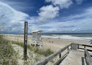 On the beach