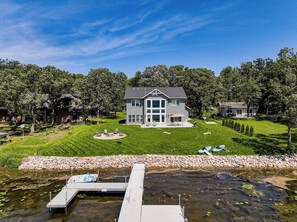Exterior - Lakefront Luxury Awaits – Modern 5BR Retreat on Beautiful Rush Lake (New York Mills)