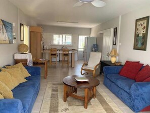 Télévision, lecteur de DVD, livres