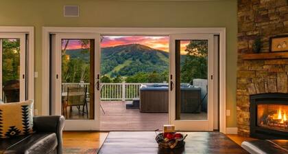 Escape to Mountainview Haven: Spacious Retreat with Hot Tub at Mount Snow