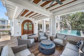 A heated pool