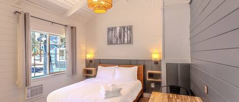 Desk, WiFi, bed sheets