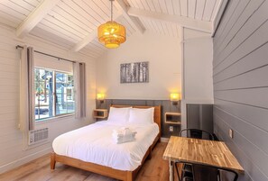 Desk, WiFi, bed sheets