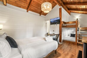 1 bedroom, desk, WiFi, bed sheets