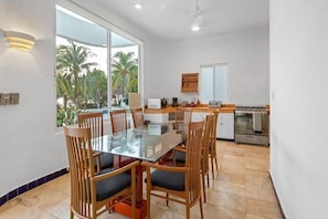 Fridge, microwave, coffee/tea maker, toaster