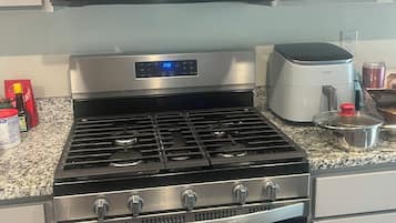 Microwave, oven, stovetop, dishwasher