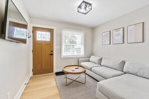 Televisie en een open haard