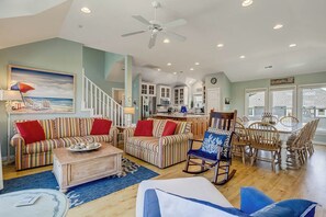 Televisión y chimenea 