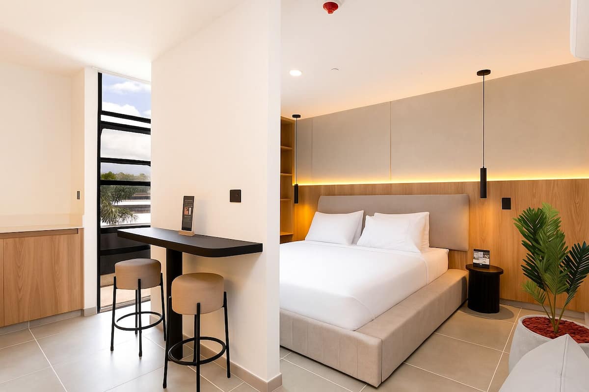 Egyptian cotton sheets, premium bedding, down duvets, in-room safe
