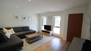 Fernseher, Kamin, DVD-Player
