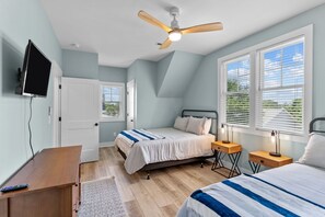 4 chambres, bureau, Wi-Fi gratuit, draps fournis