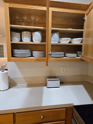 Microwave, oven, stovetop, dishwasher