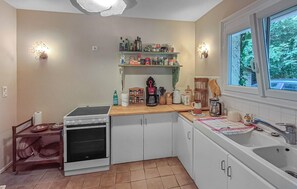 Fridge, oven, stovetop, dishwasher