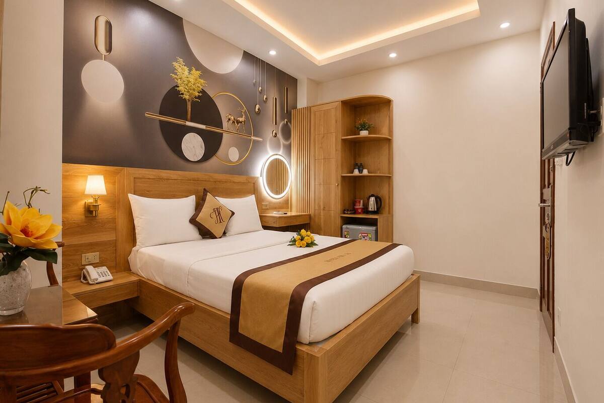 Habitación doble superior | Escritorio, wifi gratis, ropa de cama