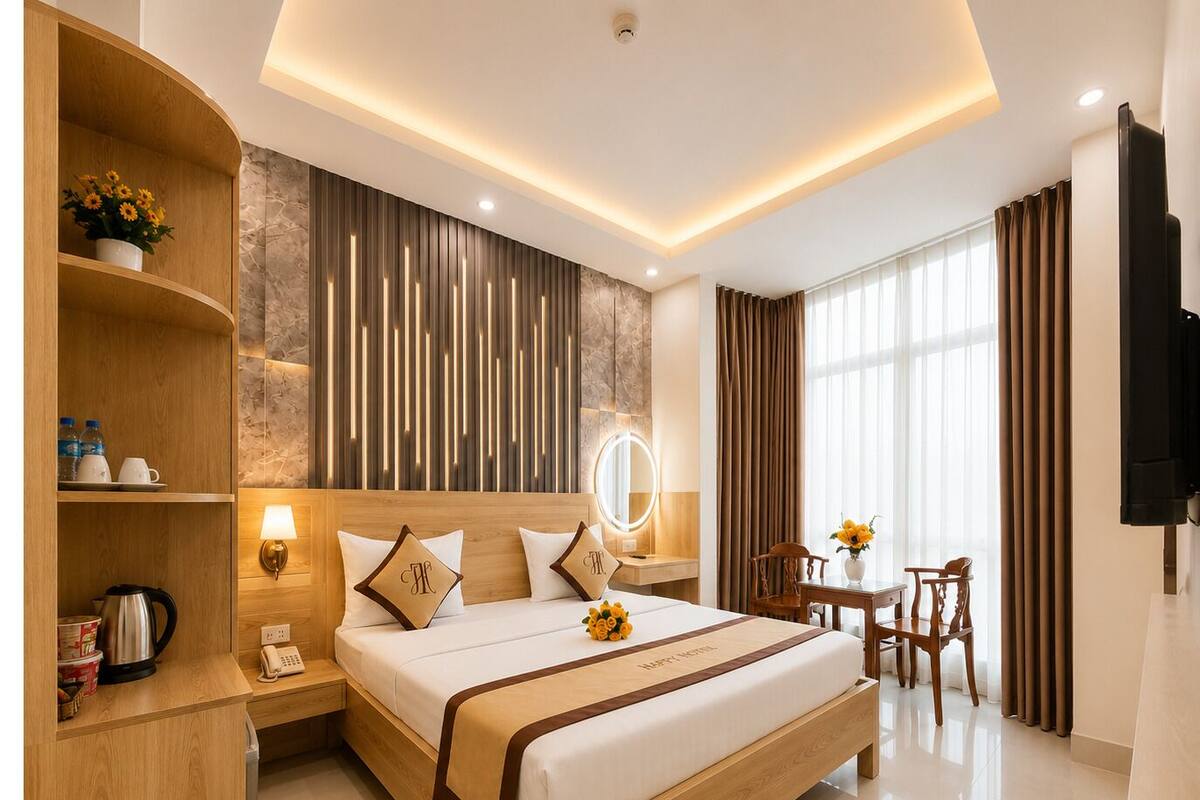 Habitación Deluxe doble, vistas a la ciudad | Escritorio, wifi gratis, ropa de cama