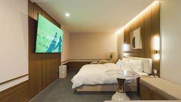 プレミアム ダブルルーム | WiFi (無料)、ベッドシーツ