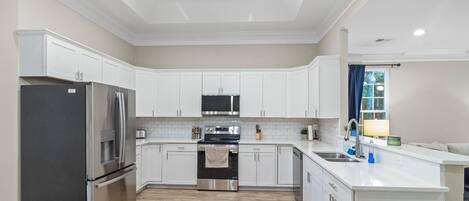 Microwave, oven, stovetop, dishwasher