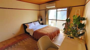 Desk, iron/ironing board, free WiFi, bed sheets