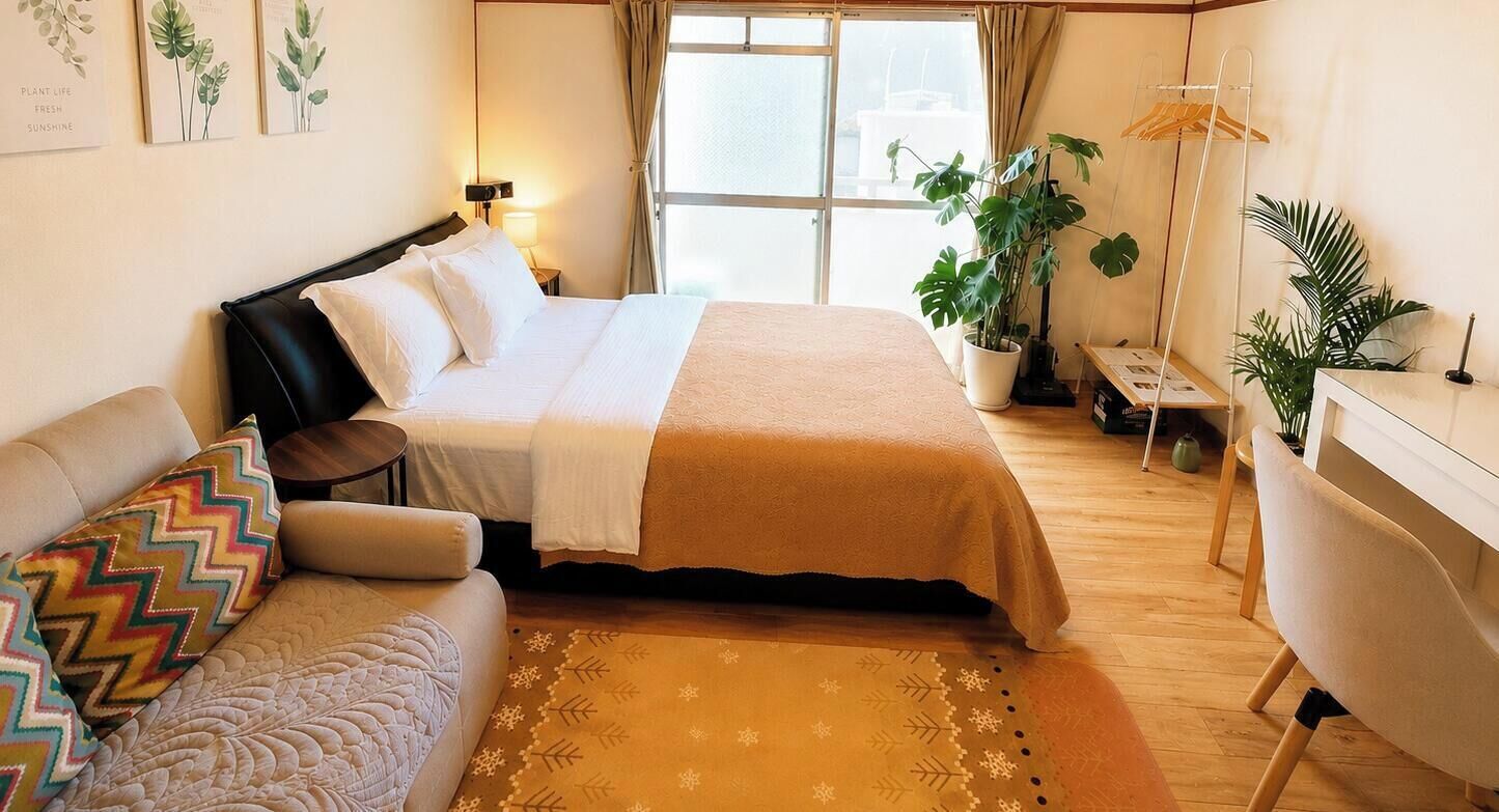 1 間睡房、書桌、熨斗/熨衫板、免費 Wi-Fi