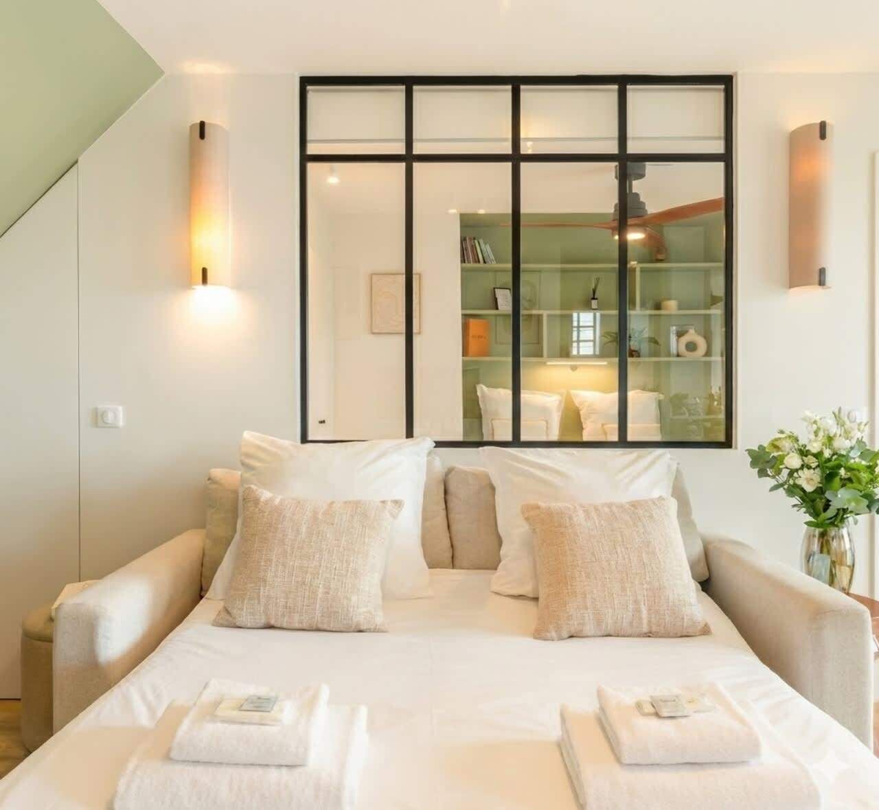 1 chambre, fer et planche à repasser, lit parapluie, Wi-Fi