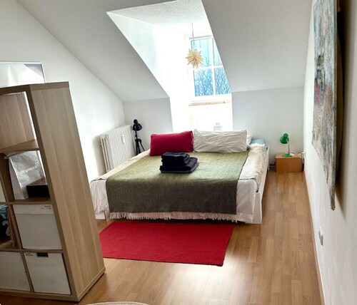 Attic studio Prien center, sep. Bedroom, 51sqm