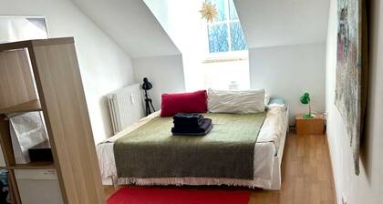 Attic studio Prien center, sep. Bedroom, 51sqm