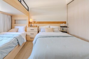 2 bedrooms, in-room safe, iron/ironing board, WiFi