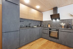 Fridge, oven, stovetop, dishwasher - Apartment 'Buche' with Balcony and Wi-Fi (Sankt Blasien)