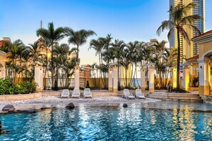 Indoor pool, a heated pool