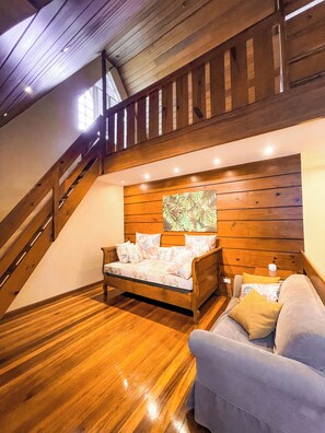 Chalet | Living area | 24-inch Smart TV with digital channels