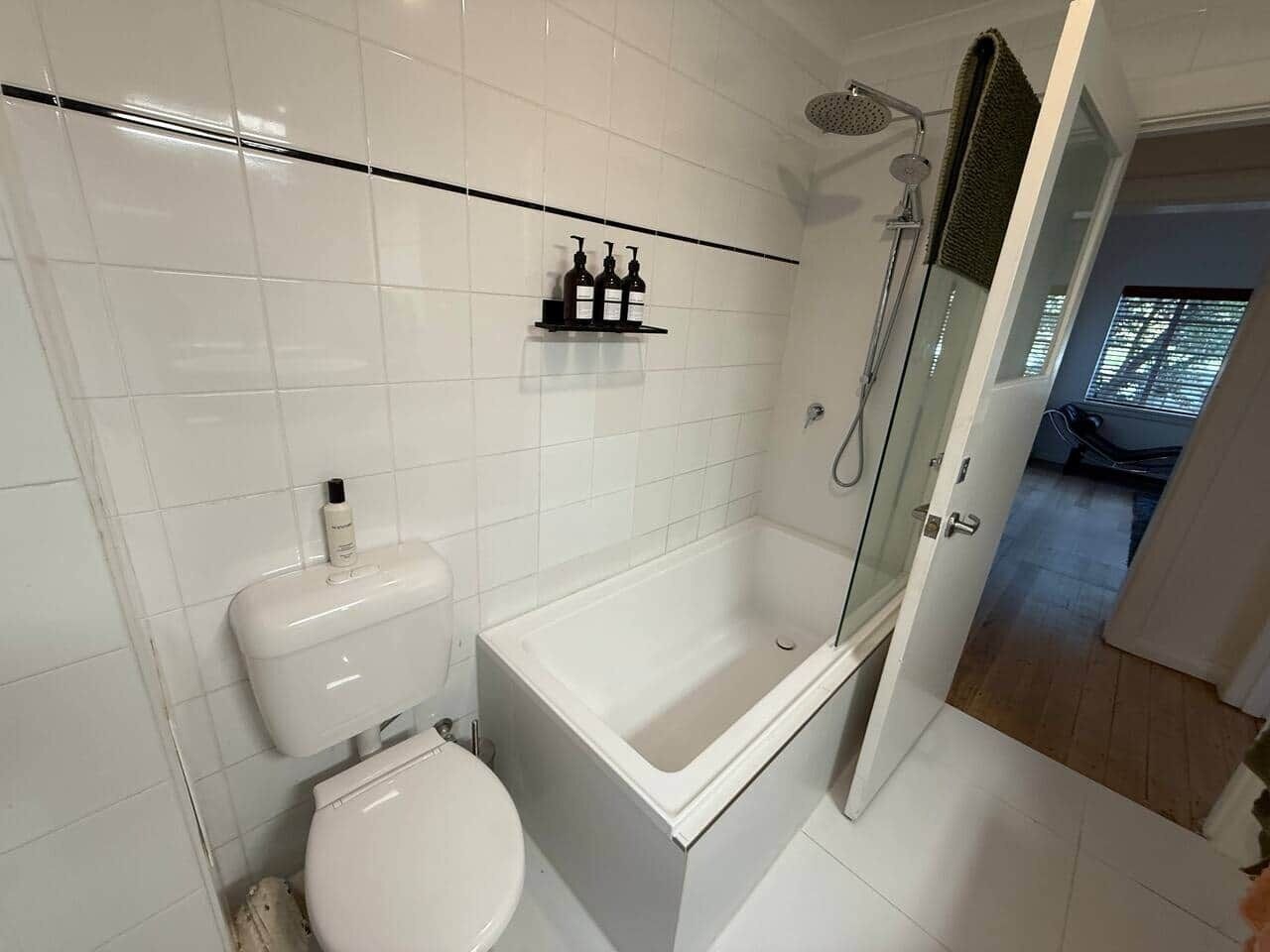 Hair dryer, towels