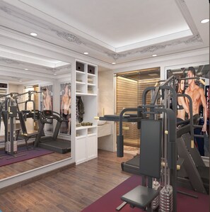 Sauna, steam room