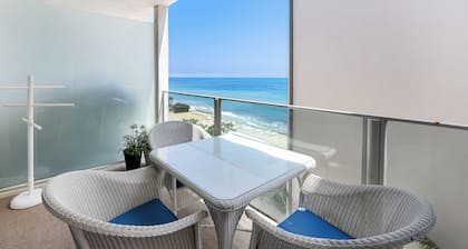 Oceanfront Gem w/ Balcony, Pool, Hot Tub & Carbon Beach Access | Bluewater Haven
