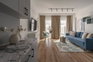 Suíte estúdio | Individualmente decorados, cortinas blackout