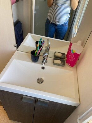 Mobile Home, 2 Bedrooms, Balcony, Garden View | Bathroom - Serene Mobile Home in Barão de São João Portugal (Lagos)