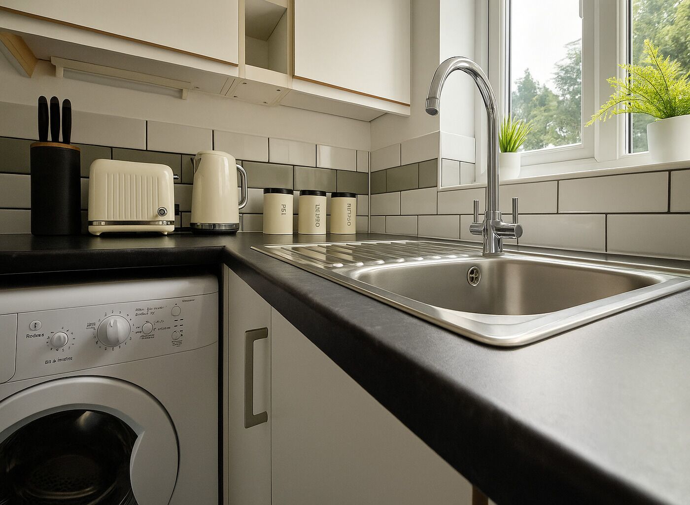 Apartamento | Cozinha privada | Geladeira, micro-ondas, fogão, cooktop